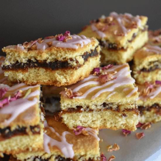 Date, Walnut & Rosewater Slice - Recipe photo by cookingwithnanaling