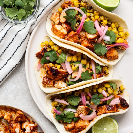BBQ Chicken Tacos - Recipe photo by Joyous Apron
