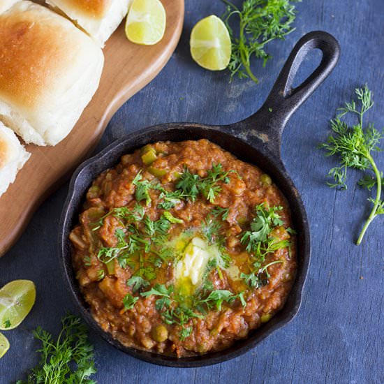 Jain Pav Bhaji - Recipe photo by onetsp