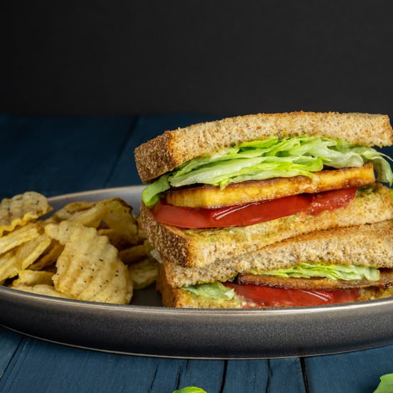 TLT-Tofu Lettuce & Tomato Sandwich - Recipe photo by jodiloves
