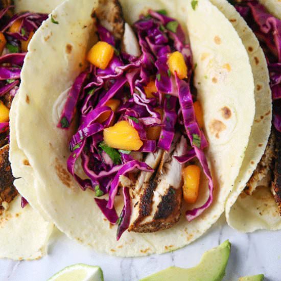 Blackened Mahi Mahi Tacos - Recipe photo by Tastefulventure