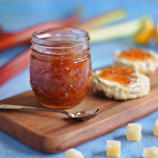 Rhubarb & Ginger Jam - Recipe photo by Fab Food 4 All