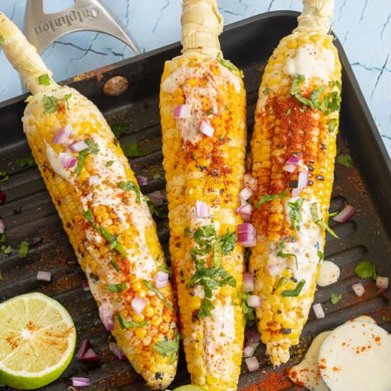 Vegan Grilled Corn on the Cob - Recipe photo by healingtomato