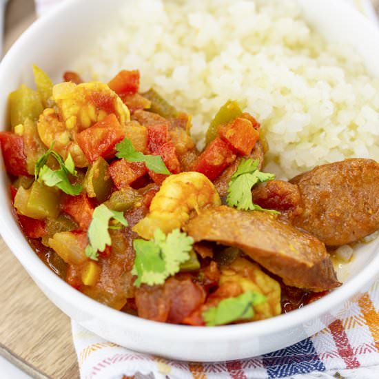 Cajun Shrimp and Sausage - Recipe photo by glxrecipes