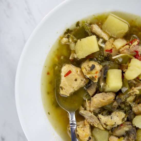 Thai Chicken Soup - Recipe photo by glxrecipes