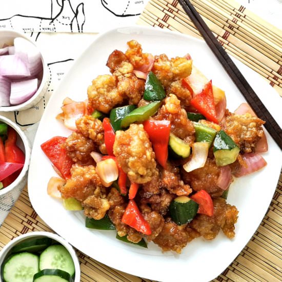 Sweet and sour pork 咕噜肉 - Recipe photo by Taste of Asian Food