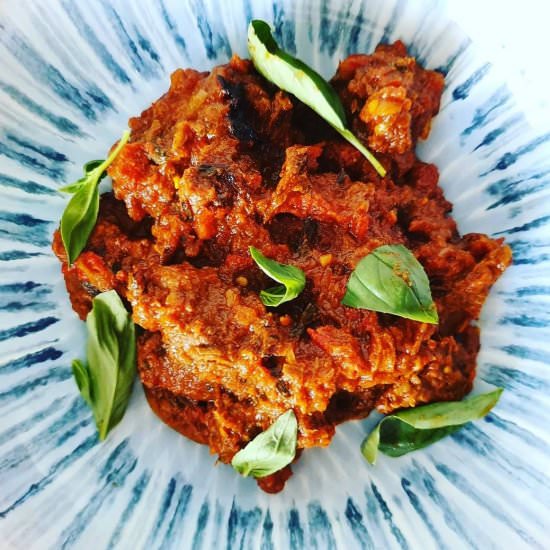 Keto Beef Rogan Josh - Recipe photo by Naughty and Nice Kitchen