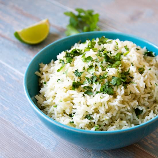 Cilantro Lime Rice - Recipe photo by darylskitchen