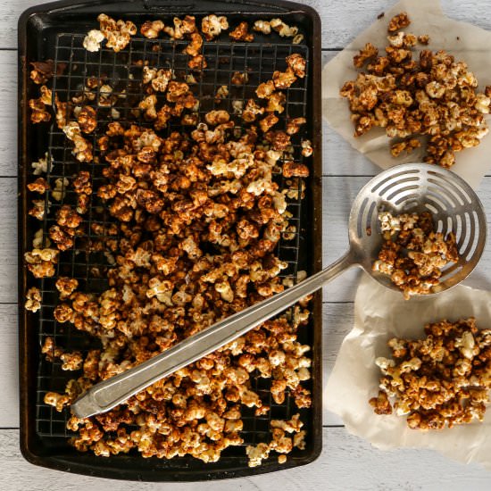 Nutella Caramel Corn - Recipe photo by pageandplate