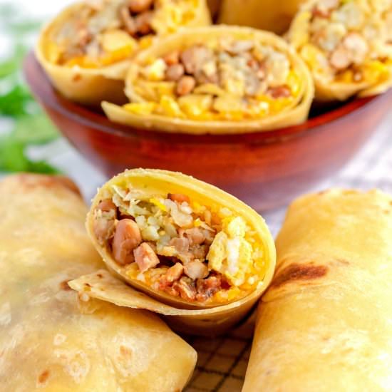 Mega Breakfast Burritos - Recipe photo by FoodFolksandFun