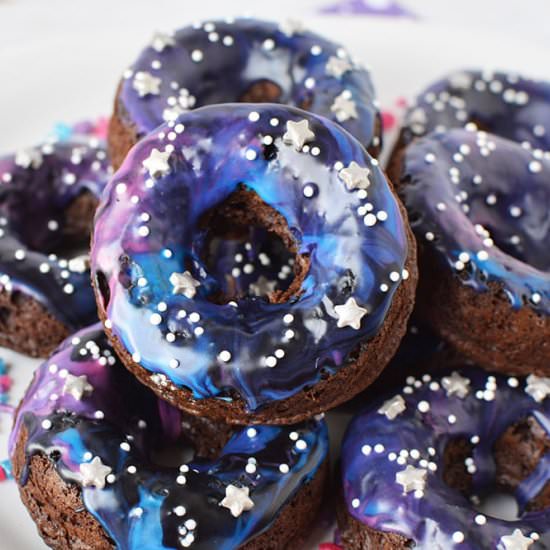 Baked Cake Galaxy Donuts - Recipe photo by jsoltys