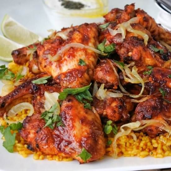 Turmeric spiced bulgur with chicken - Recipe photo by Cuisina