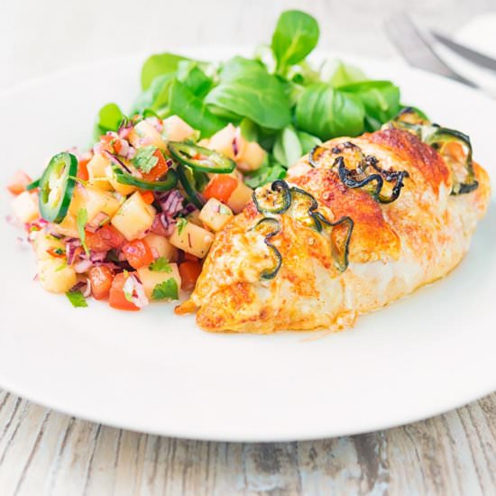 Jalapeño Stuffed Chicken Breast - Recipe photo by Brian Jones