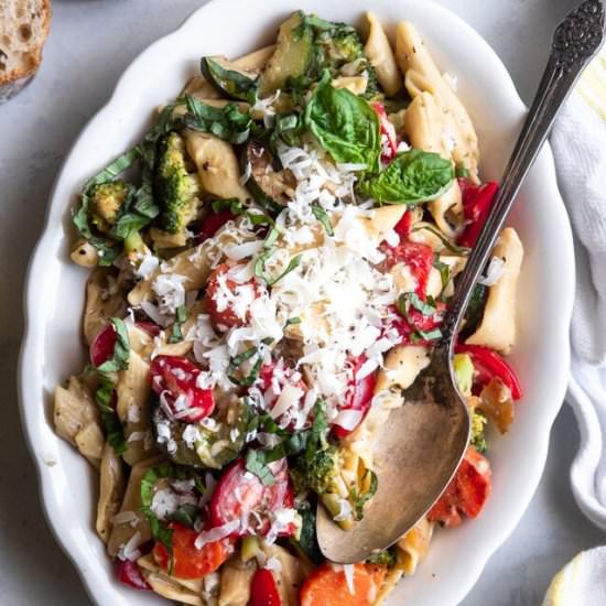 Instant Pot Pasta Primavera - Recipe photo by foodfaithfitness