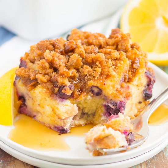Blueberry Lemon French Toast Bake - Recipe photo by pumpkinnspice