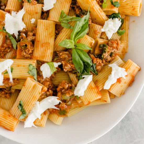 Easy Turkey Bolognese - Recipe photo by This Life of Ours