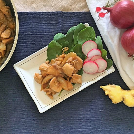 Ginger Chicken Thigh - Recipe photo by Homemade Japanese Food