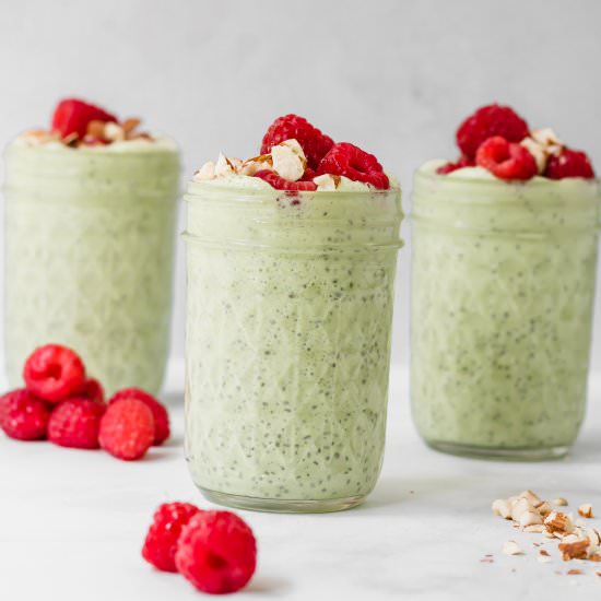 Matcha Tea Chia Pudding - Recipe photo by thepracticalrd