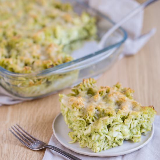 Broccoli pasta bake with mozzarella - Recipe photo by electricbluefood
