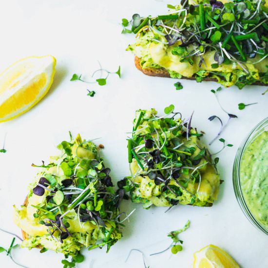 Green Goddess Chicken Melt - Recipe photo by Never Not Hungry