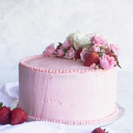 Strawberry Buttercream - Recipe photo by GoodThingsBakingCo