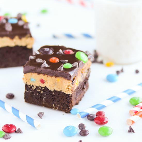 Monster Cookie Dough Brownies - Recipe photo by A baJillian Recipes