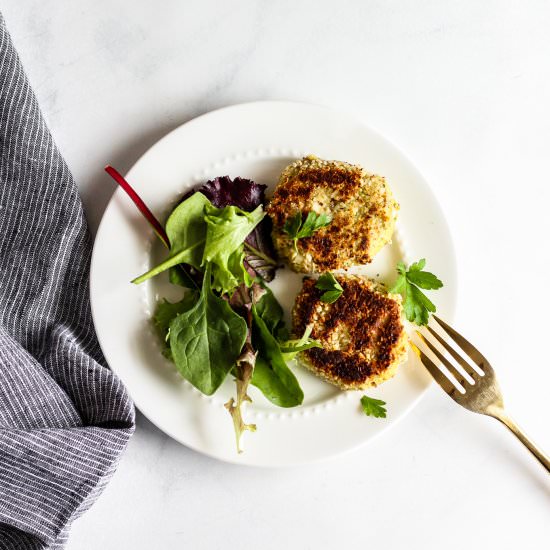 Almond Crusted Crab Cakes - Recipe photo by tararochfordnutrition