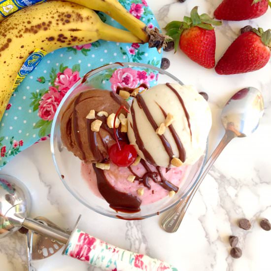 Guilt Free Banana Split - Recipe photo by Theyummymuffin