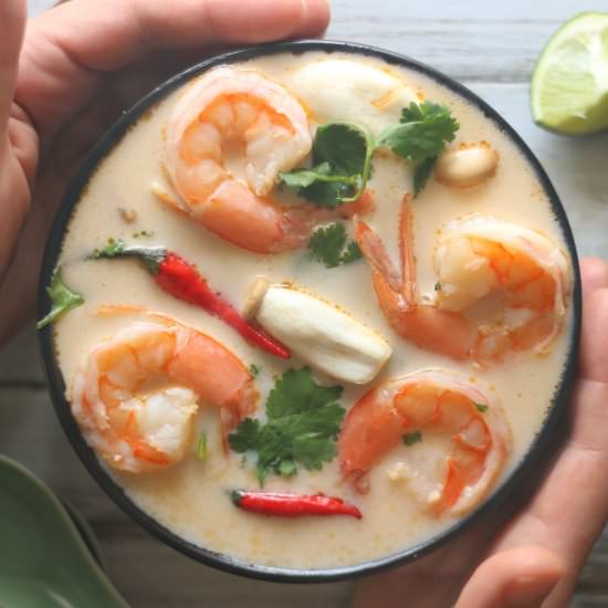 Keto Tom Yum Soup - Recipe photo by Officially Gluten Free