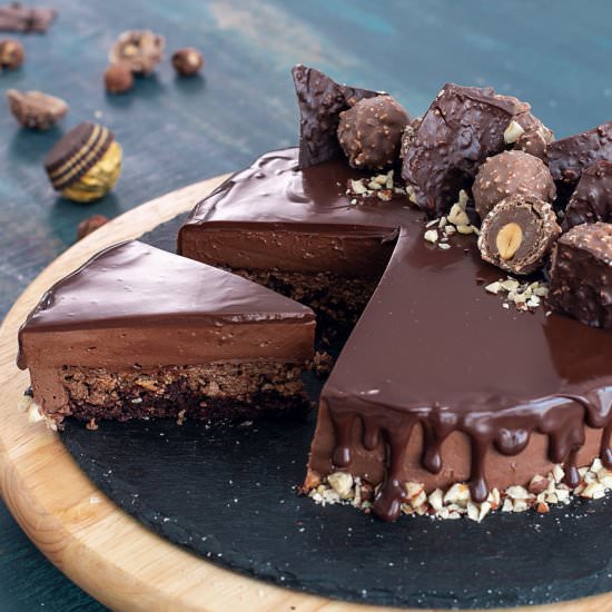Ferrero Rocher Mousse Cake - Recipe photo by Home Cooking Adventure