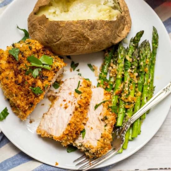 Baked Crunchy Pork Chops Recipe - Recipe photo by Cooking Frog