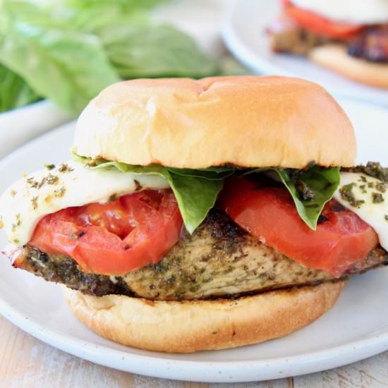 Caprese Grilled Chicken Sandwich - Recipe photo by Whitney Bond