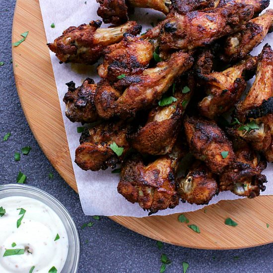 Low Carb Baked Chicken Wings - Recipe photo by mamabearscookbook