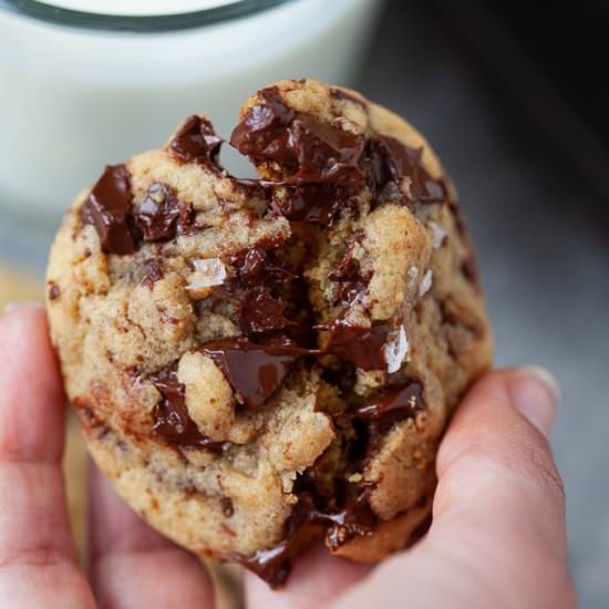 Tahini Chocolate Chunk Cookies - Recipe photo by karalydonRD