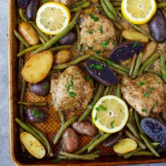 Sheet Pan Za’atar Chicken - Recipe photo by karalydonRD
