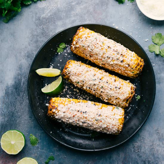 Elote - Recipe photo by Chelsea Lords