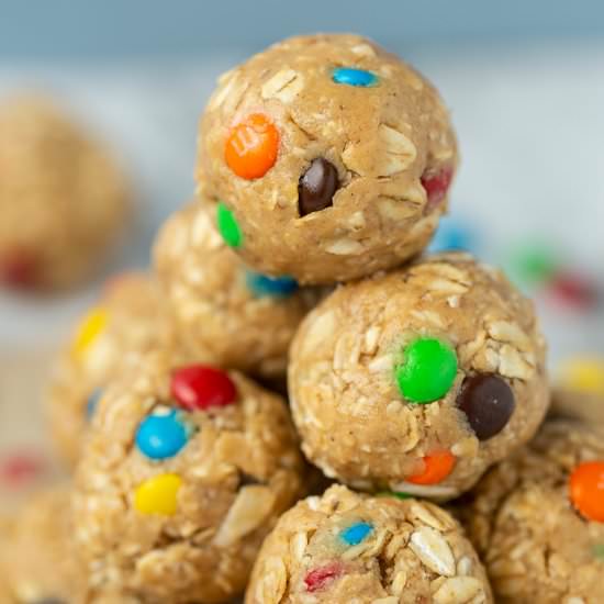 Monster Cookie Protein Bites - Recipe photo by yourcupofcake