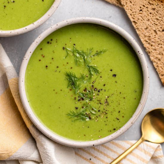 Green Pea Soup - Recipe photo by from my bowl