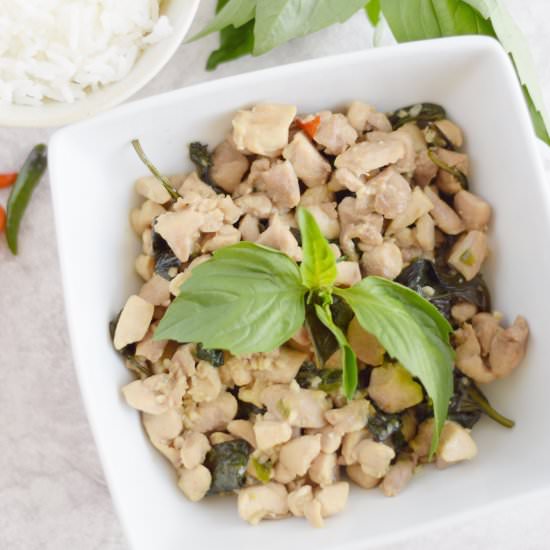 Pad Krapow Chicken - Recipe photo by Foodie Luv