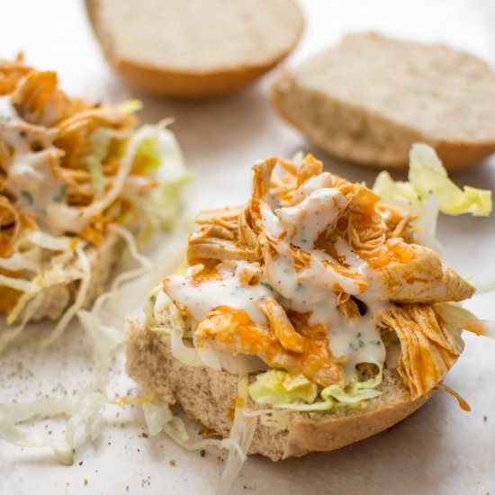 Instant Pot Buffalo Chicken - Recipe photo by saltandlavender