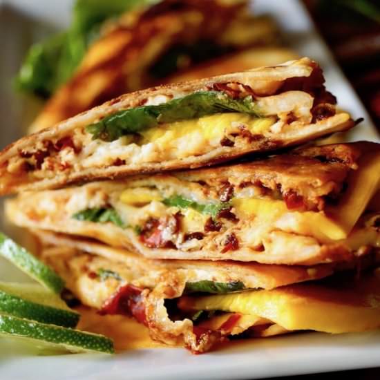 Chipotle Mango Quesadillas - Recipe photo by cookingontheweekends