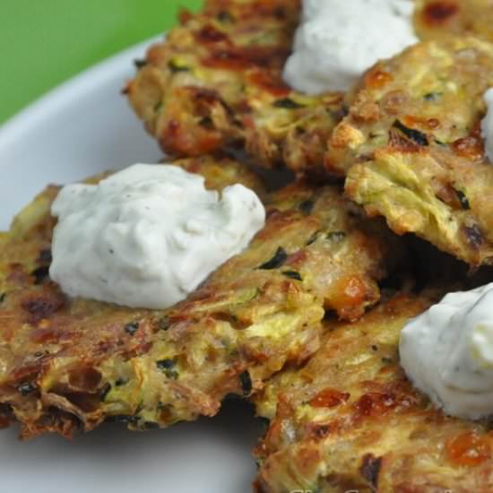 Healthy Baked Zucchini-Tuna Fritter - Recipe photo by Fit Food Wizard