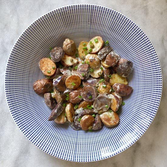 Roasted Potato Salad - Recipe photo by thirstyradish