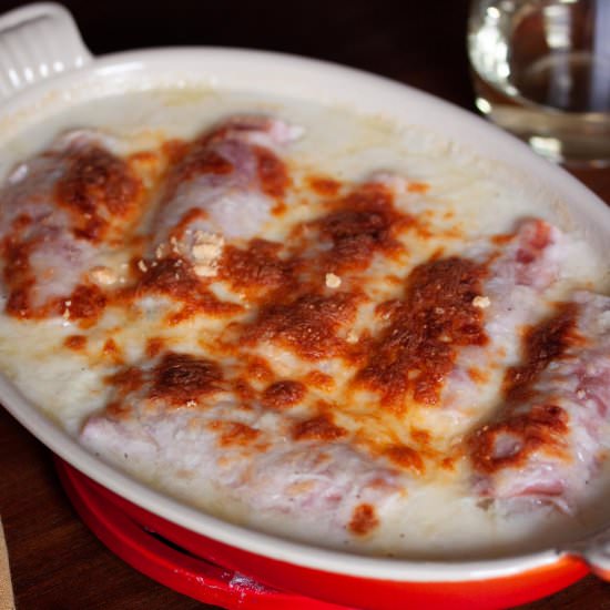 Endive and Ham Gratin - Recipe photo by GiangisKitchen