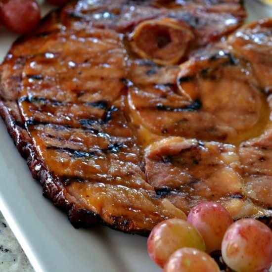 Ham Steak with Honey Mustard Glaze - Recipe photo by Small Town Woman