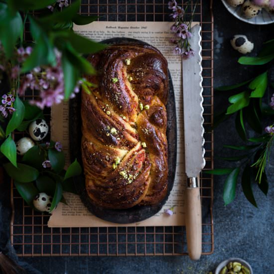 Carrot Halwa Babka - Recipe photo by deluscious bites
