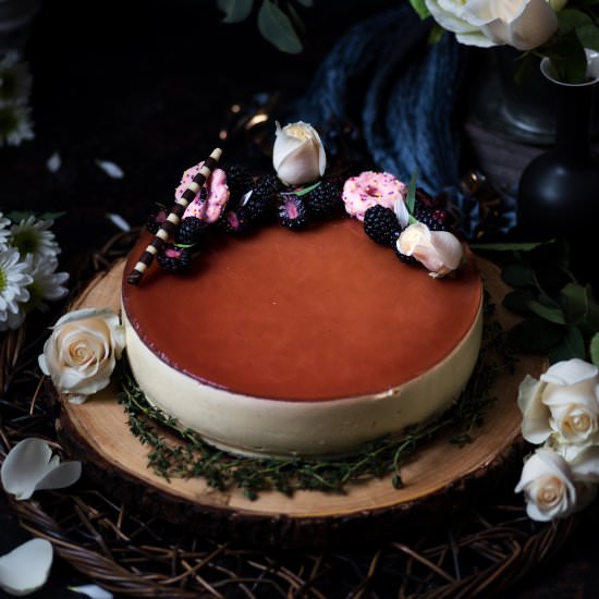 Tarragon Mint Bavarois Cake - Recipe photo by deluscious bites