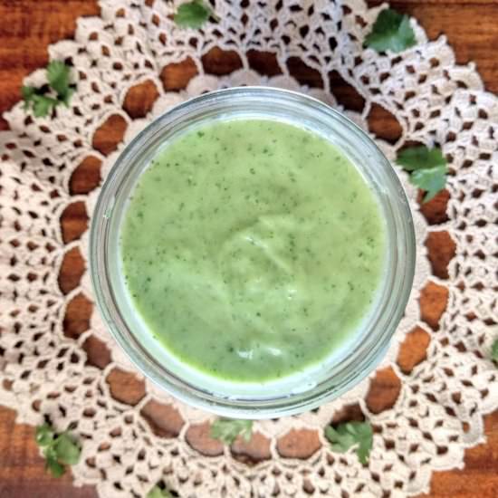 Creamy Avocado Lime Dressing - Recipe photo by scratchtobasics