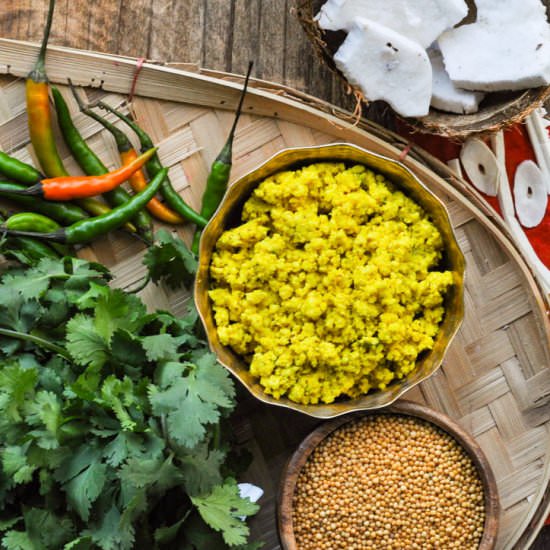 Sorshe Die Chhana - Recipe photo by myfridayfoodswings