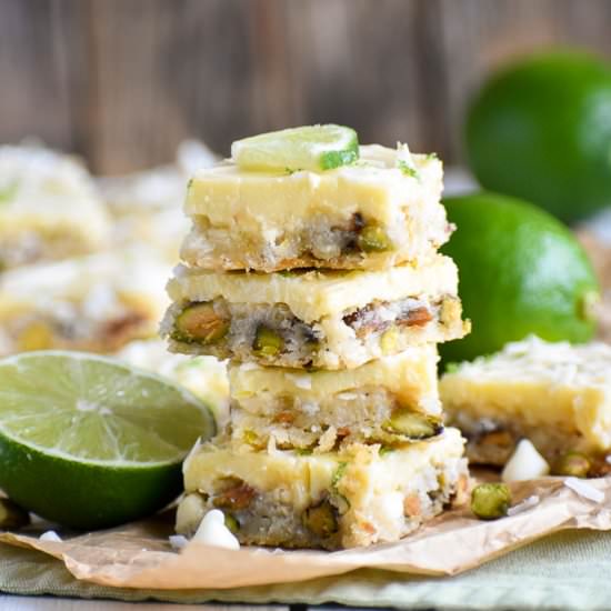 White Chocolate Key Lime Bars - Recipe photo by casablancacooks